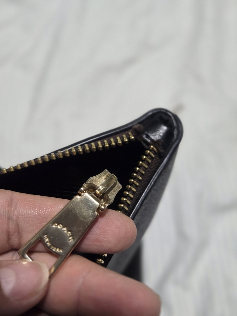 Coach Signature Brown Tote Bag with Black Straps - Picture 14 of 14
